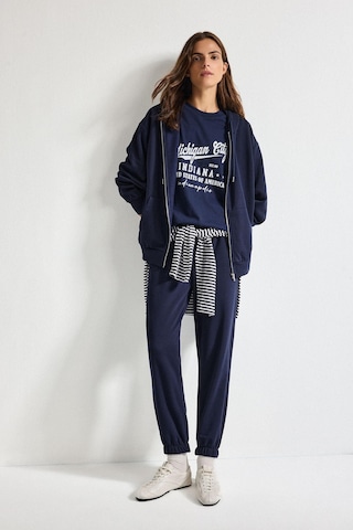 Defacto Relax Fıt Kapüşonlu Basıc Düz Kalın Sweatshirt Kumaşı Hırka C1809ax26wnnv251 Lacivert-nv251