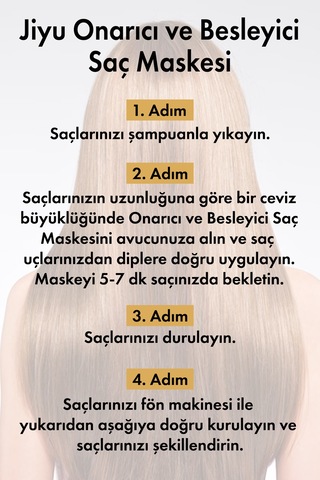 Jiyu Yıpranmış Saçlar İçin Onarıcı Besleyici Keratin Saç Maskesi 300 ML