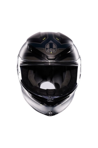 Agv K6 S Mplk Enhance Kapalı Motosiklet Kaskı  Mat Gri - Sarı