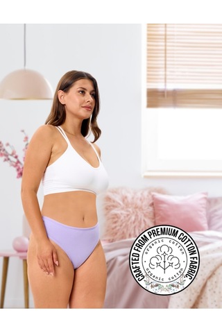 Alya Underwear Kadın Bato Tanga Pamuklu Külot, Büyük Beden String, 5'li Paket- 2 Siyah, 1 Beyaz, 2 Ten Multicolor-p25