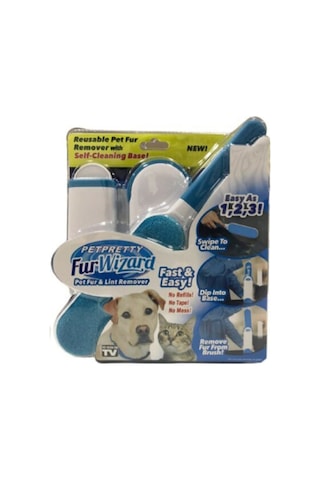 Pet Pretty Mavi Fur Wizard Kendinden Temizlemeli Tüy Toz Toplama Fırça Seti Pet Pretty Mavi Fur Wizard Kendinden Temizlemeli Tüy Toz Toplama Fırça Seti
