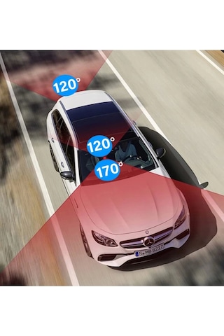 64gb Araç İçi Kamera 3 Kameralı Yol + Araç İçi+ Arka Fhd Video Kayıt Mikrofonlu Türkçe Cc-33