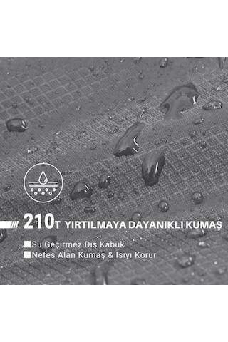 Kingcamp Freespace 250 Relax -8 C Geniş Uyku Tulumu D.grey Sol F. Gri