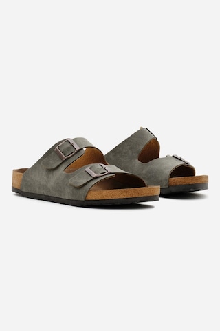 Tonny Black Poli Taban Çift Tokalı Ayarlamalı Unisex Haki Terlik Tbacr928 Haki