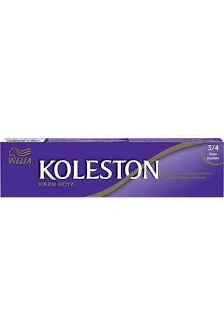 Koleston Tüp Boya 50 Ml - 3.4 Koyu Kestane + 20 Vol Oksidan Peroksit
