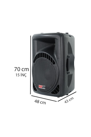 Lastvoice Ample-15ap Taşınabilir Seyyar Portatif Mikrofonlu Elektrikli Ses Sistemi Hoparlör 1000 Watt