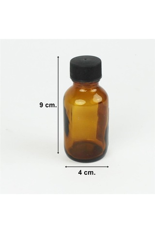 Hobbytime 776 Cam, Kahverengi Şişe, 50 Ml. Tıpalı Ve Kapaklı-34508