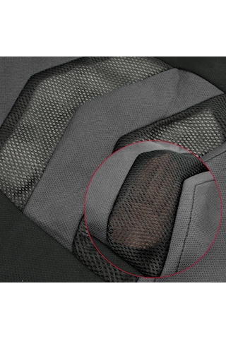 Wezone Ön Koltuk Kılıfı 4'lü Set Siyah-gri: Yeni Tasarım Omuz Desteği, Nefesli, Kolay Kurulum - Araba, Kamyonet, Suv Uyumlu