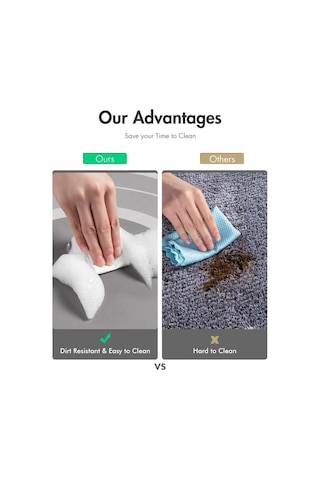 Netmarkt Banyo Paspası - Süper Emici Kaymaz Hızlı Kuruyan Lekeye Dayanıklı Halı - Dış Mekan Küvet Duş Odası Diğer