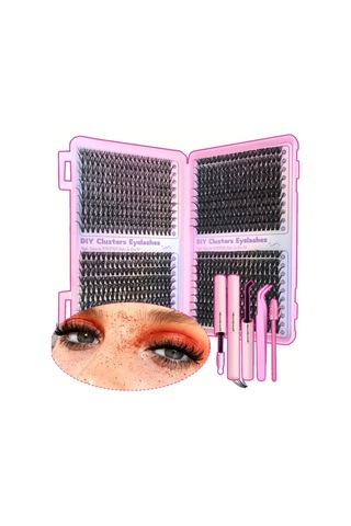Oyuncakstore Takma Kirpik Seti 800 Adet Kirpik Cımbız,güçlü Yapıştırıcı,sabitleyici,uygulama Fırçası