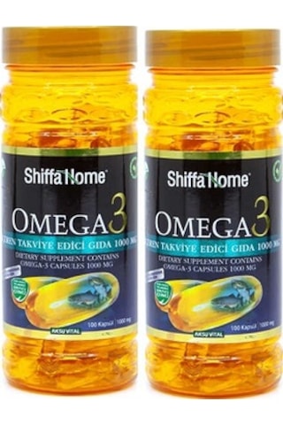 2 Kutu Shiffa Home Omega 3 Balık Yağı 400 Kapsül 1000 Mg