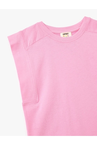 Koton Pembe Kız Çocuk T-shirt 5skg10126ak Pembe