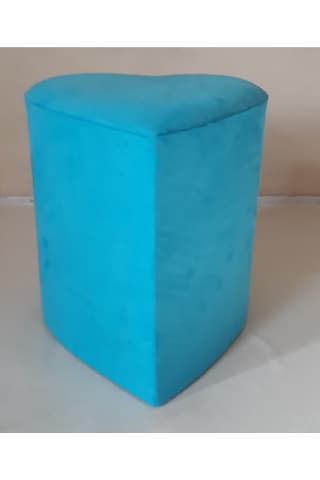 Nesilhomee-Ticaret Silinebilir Kumaş Kalpli Puf