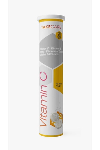 Takecare Vitamin C 20 Efervesan Tablet Takecare Vitamin C 20 Efervesan Tablet