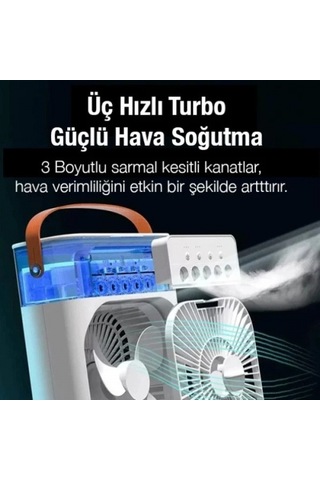 Su Hazneli Masa Vantilatörü Renkli