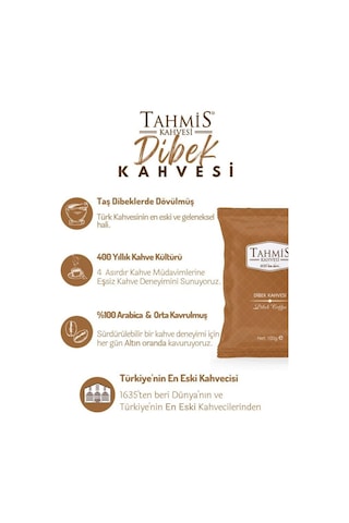 Tahmis Sade Dibek Türk Kahvesi 10 x 100 G