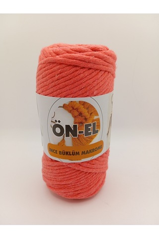 Ön-el Büklüm Taranabilir Makrome İpi - 250 Gr - Pembe