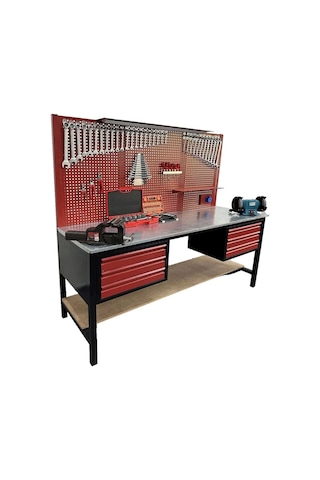 Staxx 2mt 6 Çekmeceli Takım Tezgahı 320 Parça Full Takım Dolabı