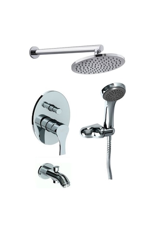 Gpd Tam Ankastre Duş Seti Atros Krom