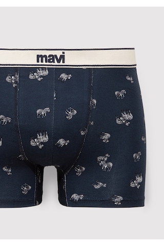 Mavi - Zebra Baskılı Lacivert Boxer 0911981-26828 Lacivert