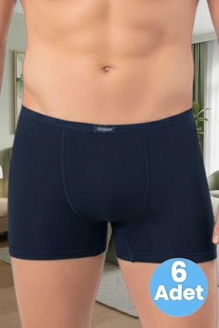 Uniquetrenders Erkek Pamuklu 6'lı Modal Boxer Lacivert