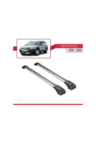 Volvo Xc70 Au 2000-2008 Arası İle Uyumlu Ace-1 Ara Atkı Tavan Barı Gri