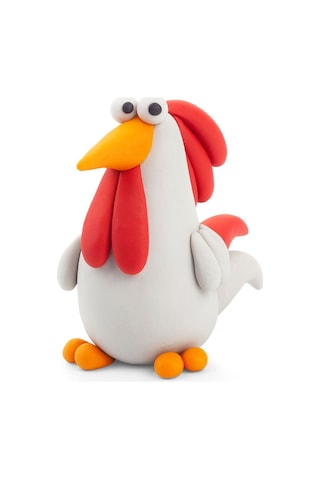 Hey Clay Hava İle Kuruyan Kil 6'lı Kutu - Çiftlik Kuşları Civciv, Hindi, Horoz