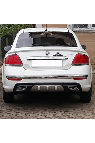 Fiat Linea Difüzör Difizör Gri + Kare Egzoz Görünüm C Tip