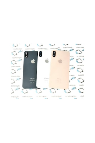 Apple Uyumlu iPhone Xs Arka Pil Kapak Kamera Lensli ( Yazılı Cam) (141842769)