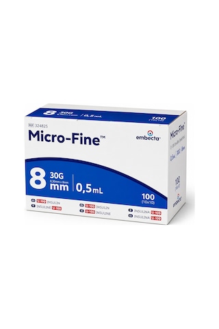 Bd Microfine 05 Ml Insulin Enjektörü 1kutu 100 Lük