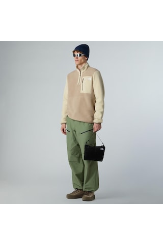 The North Face M Yumiori 1/4 Zip Erkek Polar-30499 Açık Kahverengi