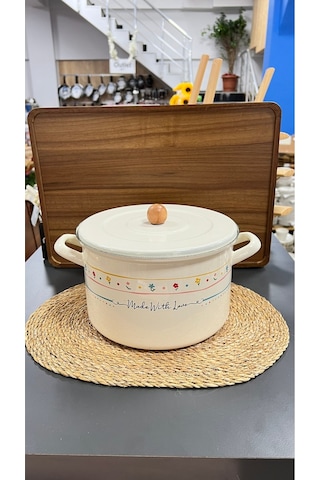 Made Wıth Love Emaye Kızartma Tenceresi - 24 Cm Çok Renkli