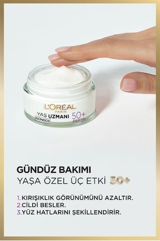 L'Oréal Paris  50+ Peptid   Yenileyici Gündüz Kremi 50 ML