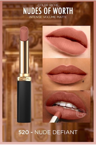 L'Oreal Paris Color Riche Intense Volume Matte Ruj 520 Nude Defiant