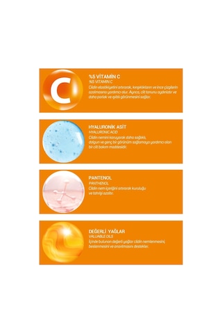Cliniclab %5 Vitamin C İçeren Aydınlatıcı ve Canlandırıcı Krem 50 ML