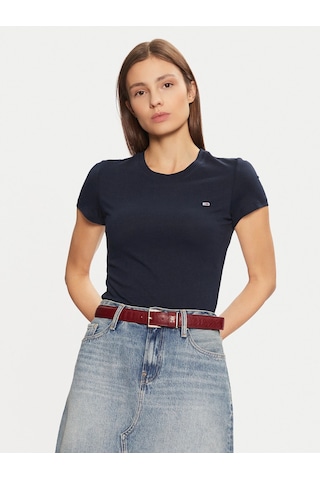 Tommy Hilfiger Tommy Hılfıger Kadın T-shırt Dw0dw20459-c1g Lacivert