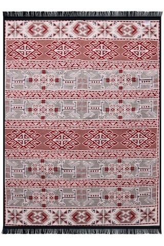 Bigghome Çift Taraflı Kilim, Makinede Yıkanabilir, Modern Desenli, 80 150 Cm, Sa25hc