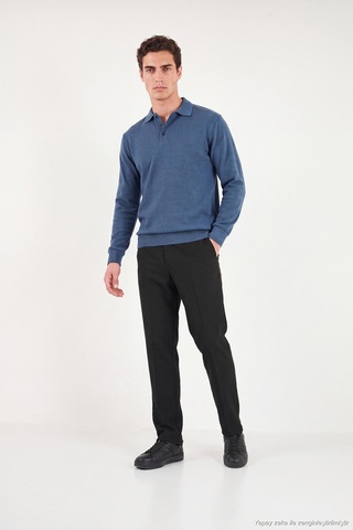 Buratti Normal Bel Regular Fit Düz Paça Pantolon Erkek Pantolon 6843703 Siyah