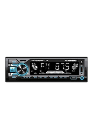 Soundmax Sx-mx1289 Araç Oto Teyp 4x50 Watt Bt Senkronizasyon 2xusb Tf Aux Fm 7 Renk Ekranlı