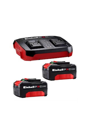Einhell Set-33 Einhell Tp-ag 18/125 F Li Bl - Solo, Akülü Avuç Taşlama+einhell 18v 2 X 4,0 Ah Pxc Twincharger Kit, Akü & Şarj Cihazı