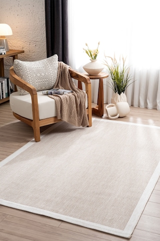 Fresco Soft Vizon Ekru Yıkanabilir Halı A3936a Vizon