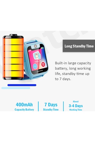 Konesam Çocuk İzleme Saati - Lbs Konumlama, 2g Arama, Sos Alarm, Elektronik Çit, 1.54" Tft Dokunmatik Ekran, Pembe Usb Kablosu Rastgele