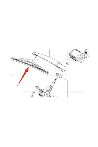 Citroen Berlingo Arka Cam Silecek Kolu 2008-2023 1635157180 Ar35pc 1.5 Hdı, 1.6 Hdı