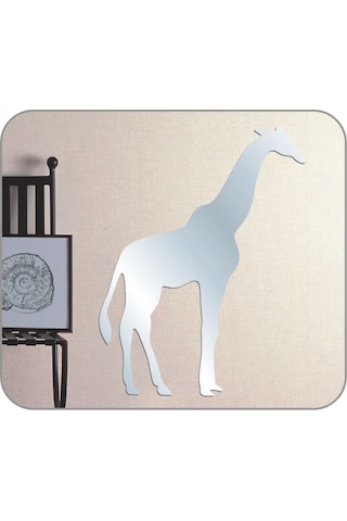 Sıa Aynalı Duvar Süsü (Sticker) Zürafa Şekilli