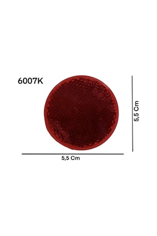 Kırmızı Yapıştırma Yuvarlak Plastik Reflektör Made In Usa