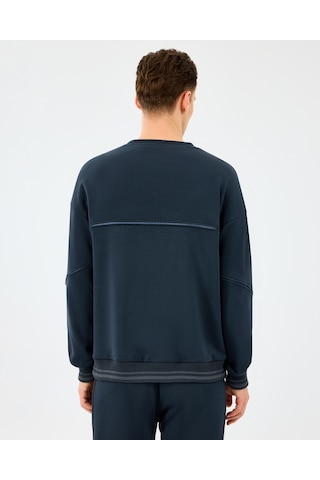 Skechers M Crewneck Sweatshirt Erkek Siyah Sweatshirt S2520229-3817 Siyah