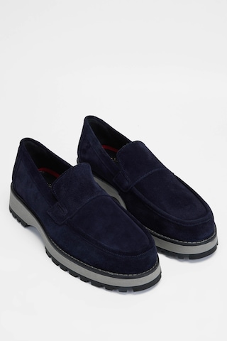 Tamer Tanca Erkek Hakiki Deri Lacivert Süet Casual Ayakkabı 01 22219 Erk Ayk Sk23/24 Lacı Suet Lacivert