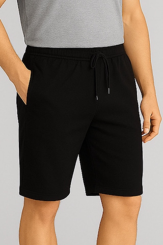 Wingetstar Cepli Bağcıklı Erkek Bermuda Şort Siyah