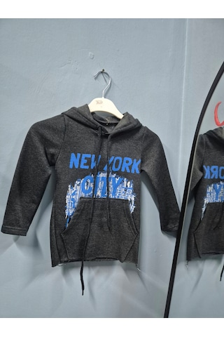 Güneş Kids Çocuk Sweatshirt Koyu Gri Melanj