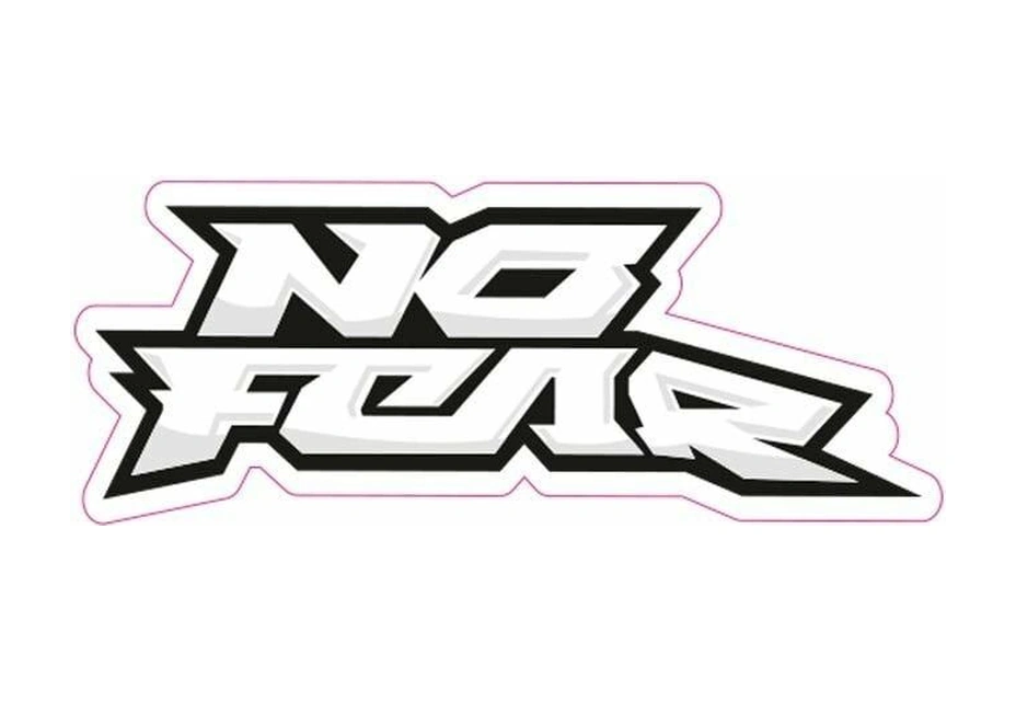 Kabartmalı Nofear Motor Ve Oto Sticker 14x5,5 Cm Ölçüsünde